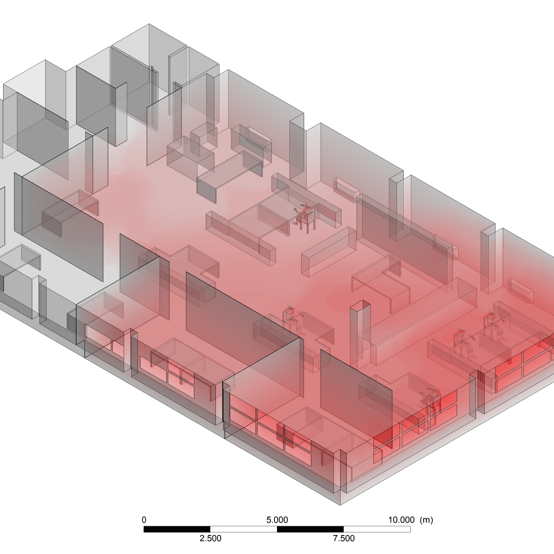 CFD covid analisi probabilità contagio